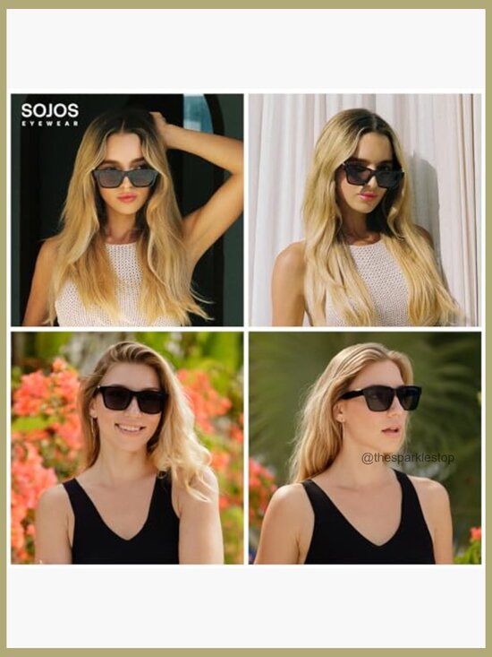 Trendy Polarized Square Sunglasses UV400 Retro 70s 80s 90s Shades main image 7